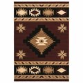United Weavers Of America 5 ft. 3 in. x 7 ft. 6 in. Bristol Caliente Burgundy Rectangle Area Rug 2050 10434 69